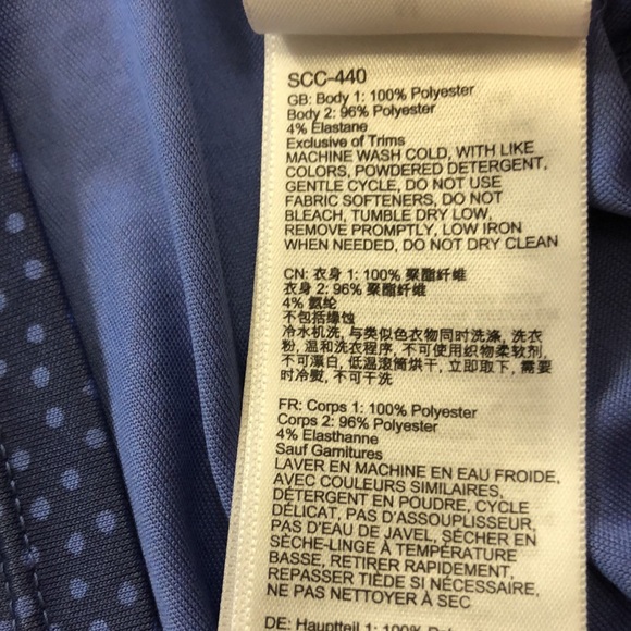 Marmot M Top Blue Grey Design Exercise structure short sleeve crew Excellent - Picture 8 of 11